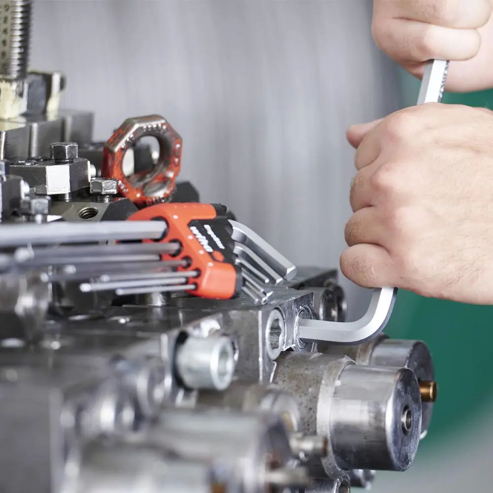 WIHA EGROSTAR 9 Piece Ballpoint Magicring Metric Hex Key Set 43851