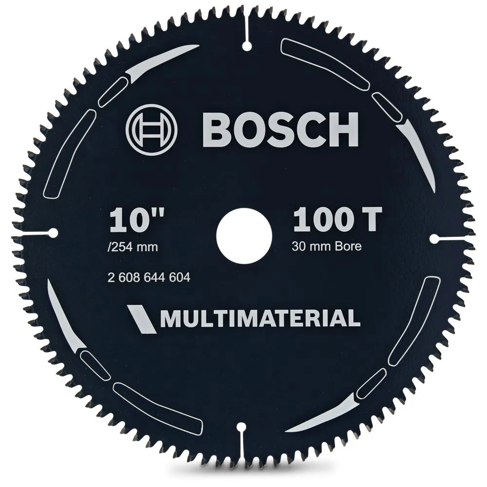 BOSCH 254mm 100T TCT Circular Saw Blade for Multi-Purpose Cutting �?MULTIMATERIAL 2608644604