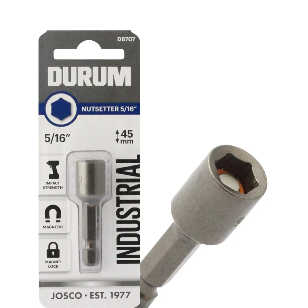 DURUM 5/16inch x 45mm Magnetic Power Nutsetter
