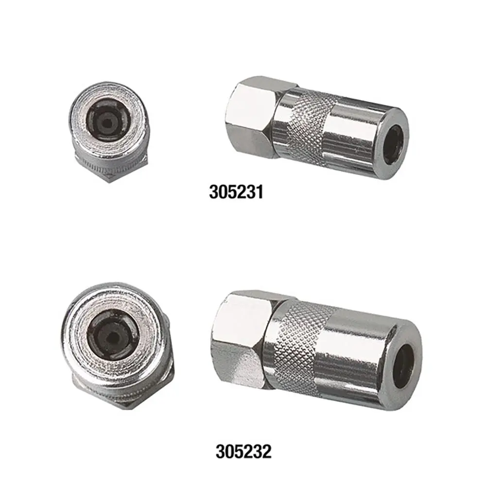 TOLEDO 1/8inch BSPT 6000PSI Hydraulic 4 Jaw Grease Coupler 305231