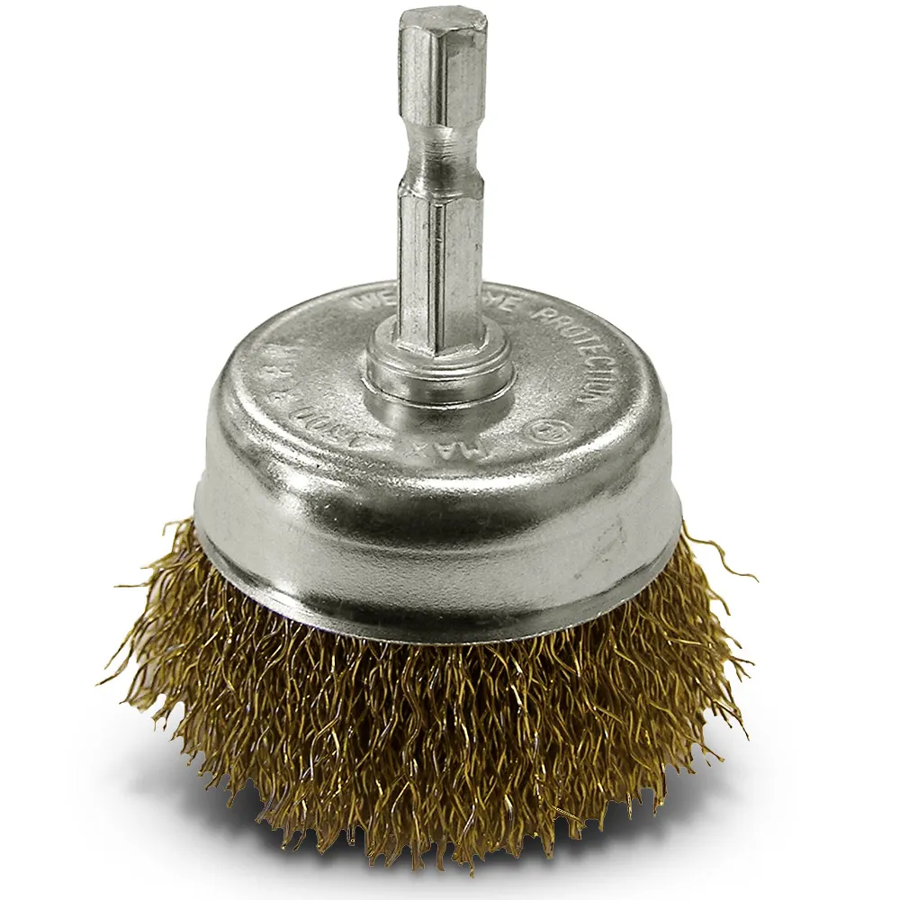 JOSCO BRUMBY 50mm 1/4inch -Hex Crimped Wire Cup Brush