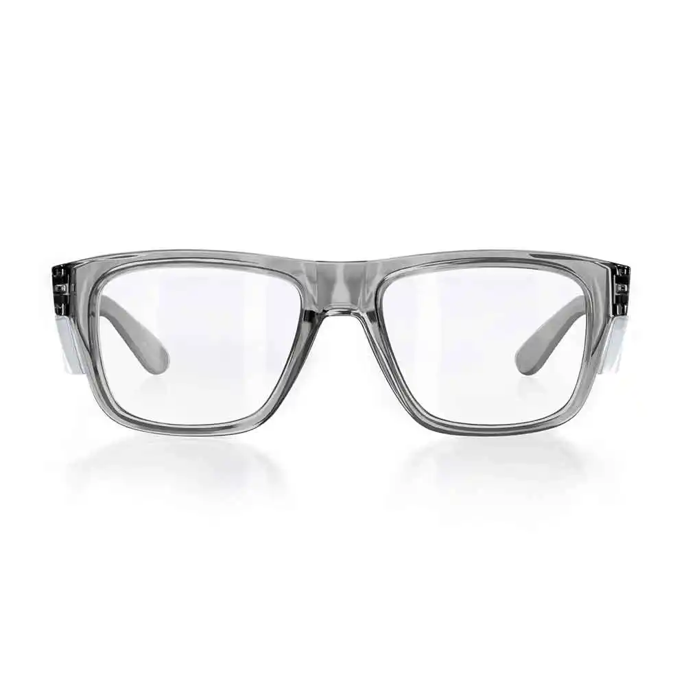 SAFESTYLE Fusions Graphite Frame Clear UV400 Lens Safety Glasses FGC100