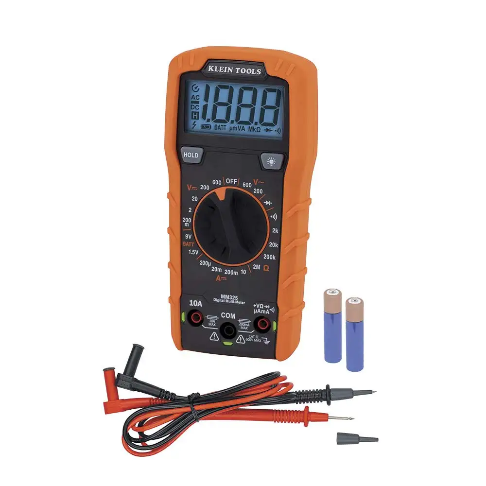 KLEIN 600V AC/DC 10A DC Manual Range Multimeter A-MM325