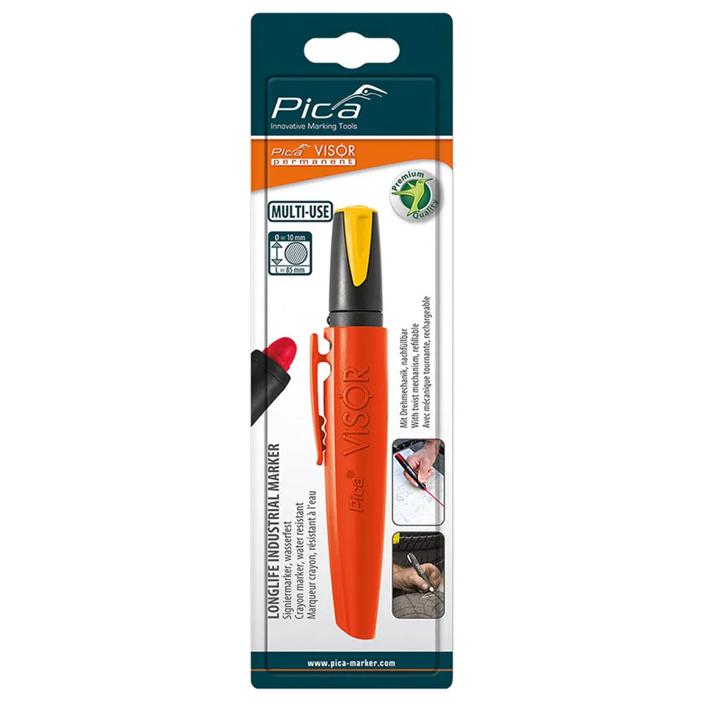 PICA Visor Permanent Longlife Industrial Marker Yellow 99044SB