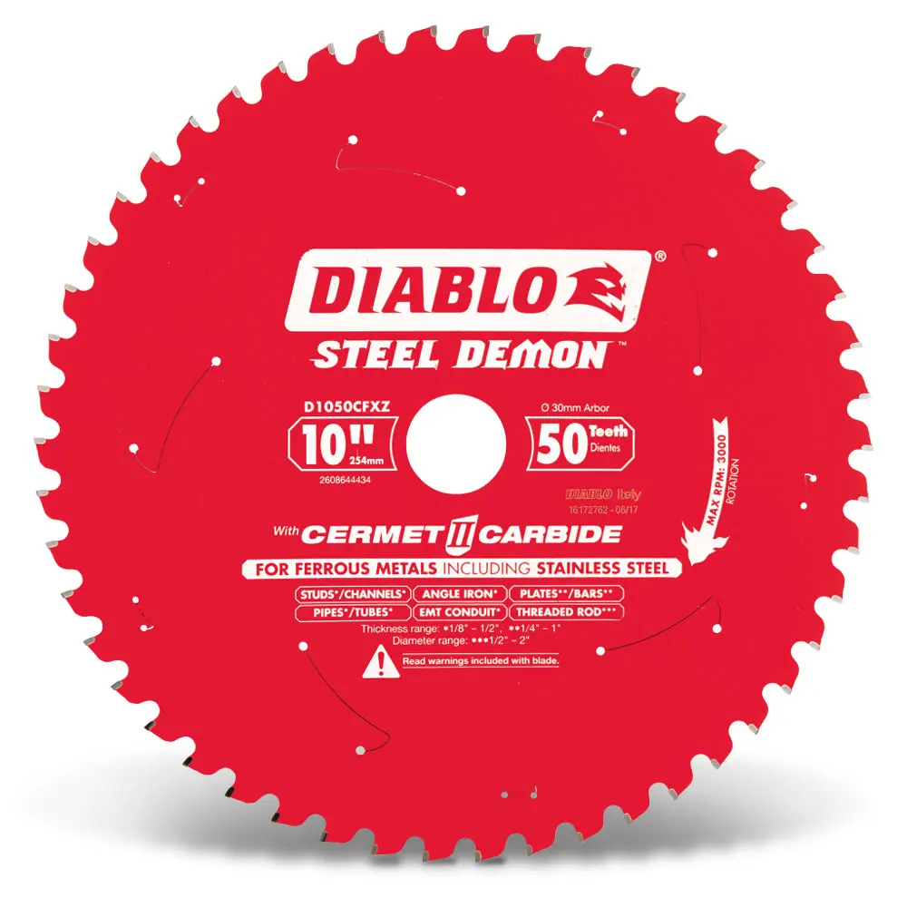 DIABLO 254mm 50T Ferrous Metals STEEL DEMON Saw Blade 2608644434