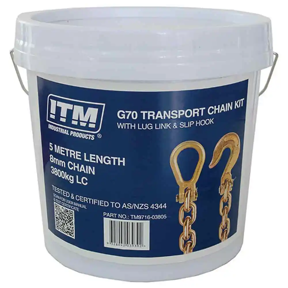 ITM 3.8T Lug Link Slip Hook Transport Chain TM9716-03805