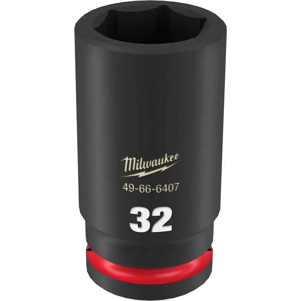 MILWAUKEE SHOCKWAVE 3/4inch Drive 32mm Deep 6 Point Impact Socket 49666407