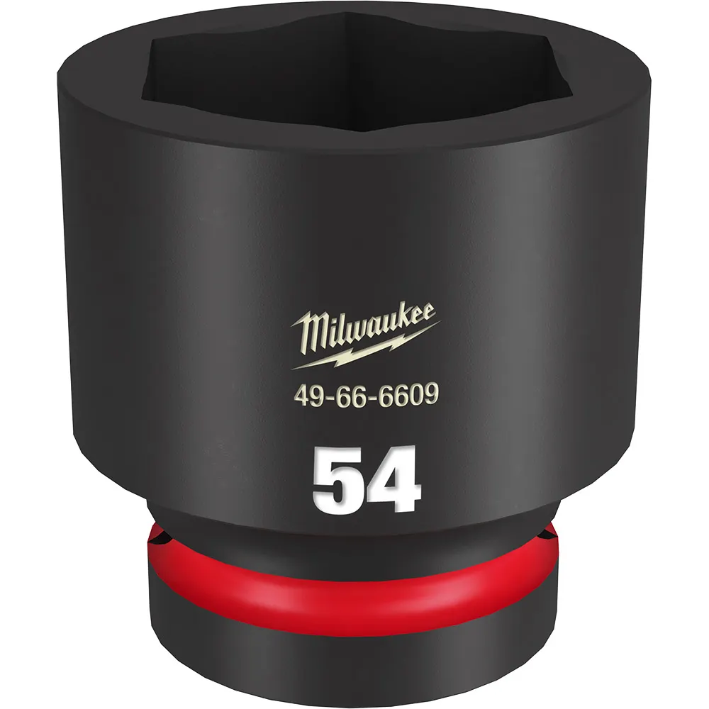 MILWAUKEE SHOCKWAVE 1inch Drive 54mm Standard 6 Point Impact Socket 49666609