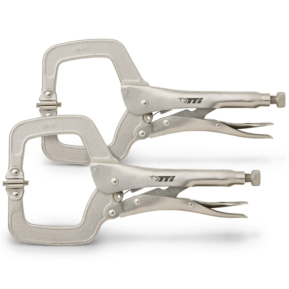 TTI 150mm C-Clamp Locking Pliers 2 Piece Set TTILPCC1502PK