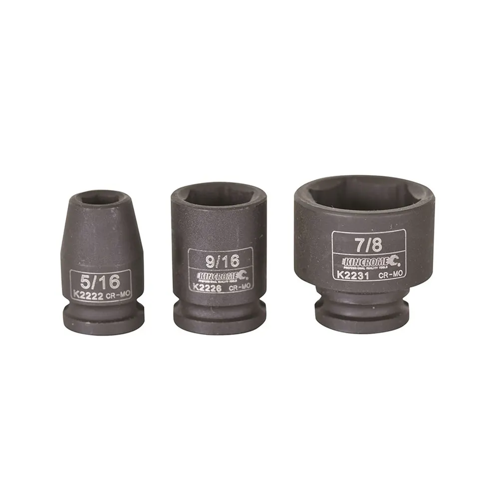 KINCROME 3/8 x 7/16inch Drive Impact Socket K2224