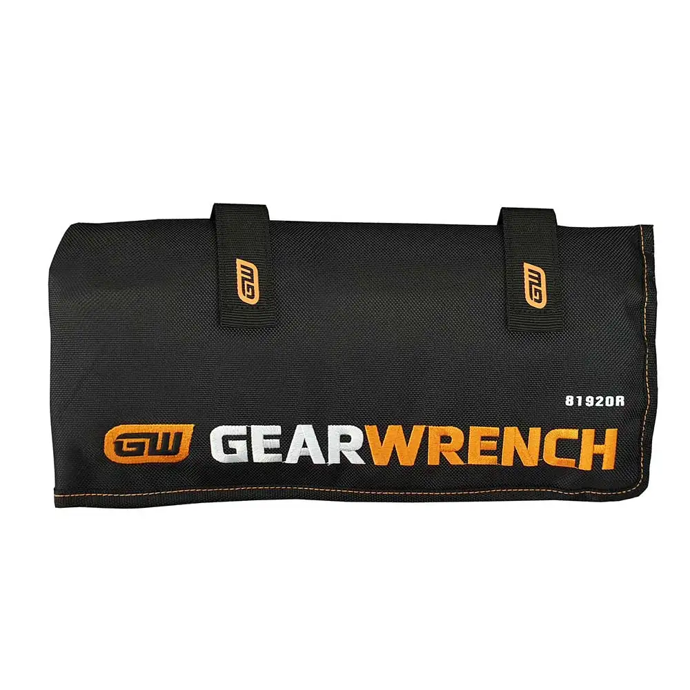 GEARWRENCH 18 Piece 12 Point Metric Long Pattern Combination Wrench Set Roll 81920R
