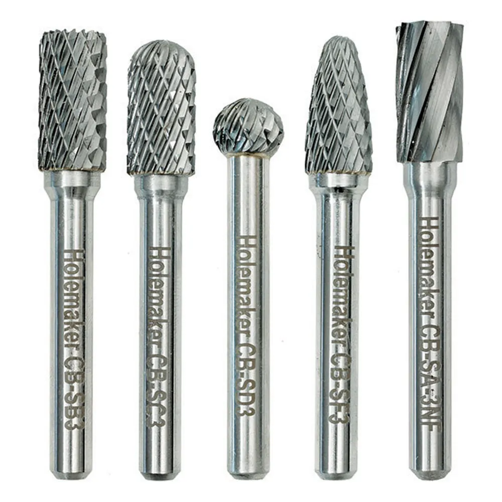 HOLEMAKER Round Tube Carbide Burr Set CB-SET-01