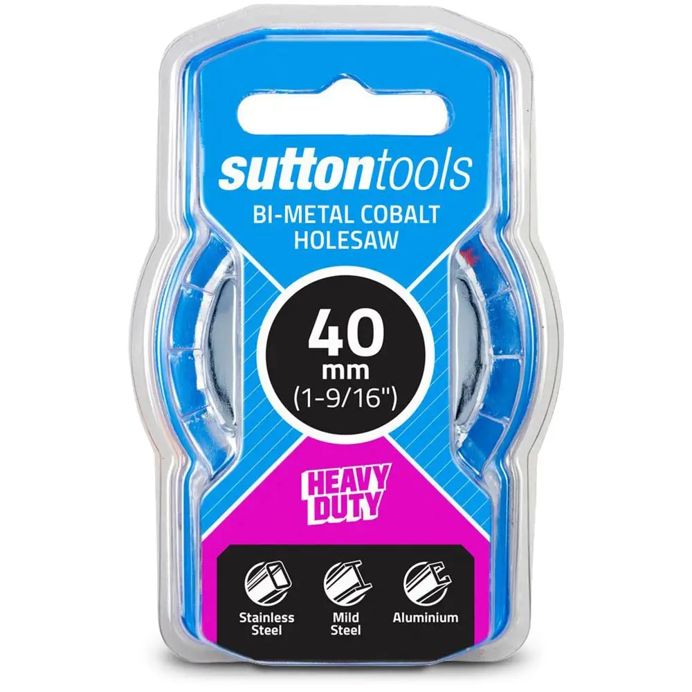 SUTTON 40mm (1.9/16inch) Bi-Metal Cobalt Holesaw