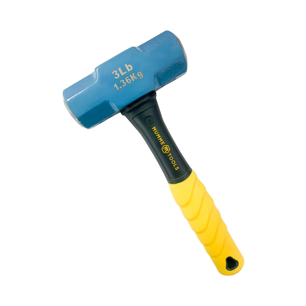 MUMME 250mm 3lb Rubber Grip Normalised F/Glass Sledge Hammer 9NHS5GFH1.36