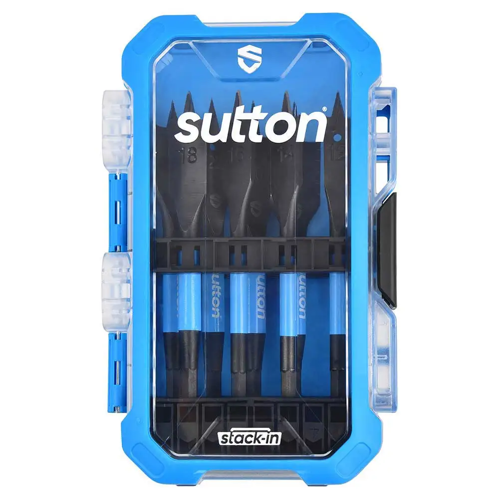 SUTTON Supabore 10-25mm Wood Spade Drill Bit Set Stack-In - 8 Piece D501S08A