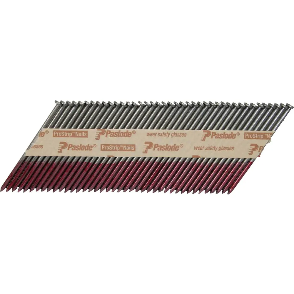 PASLODE Box of 3000 75mm Galvanised Framing Nails & 3 Fuel Cell Pack B20569V