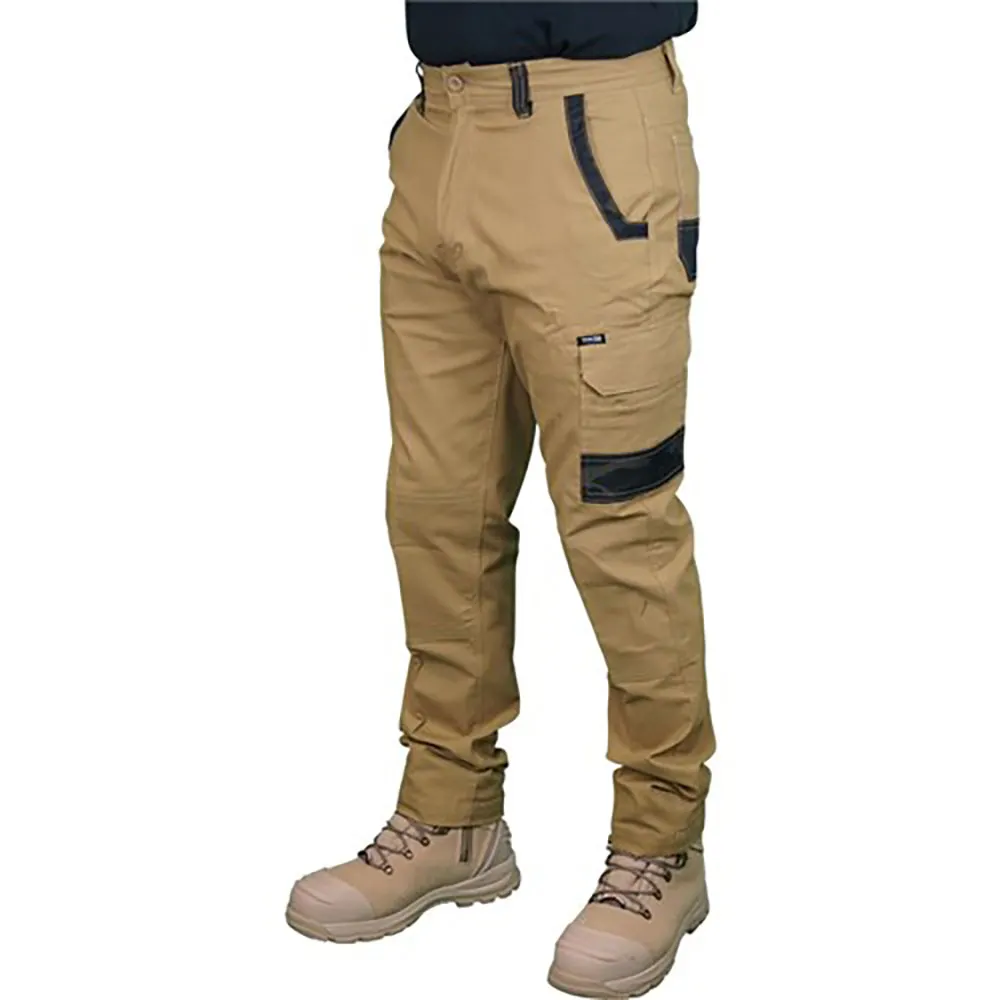 WORKIT Decoy Canvas Modern Fit Stretch Cargo Pants Khaki 1026K72R