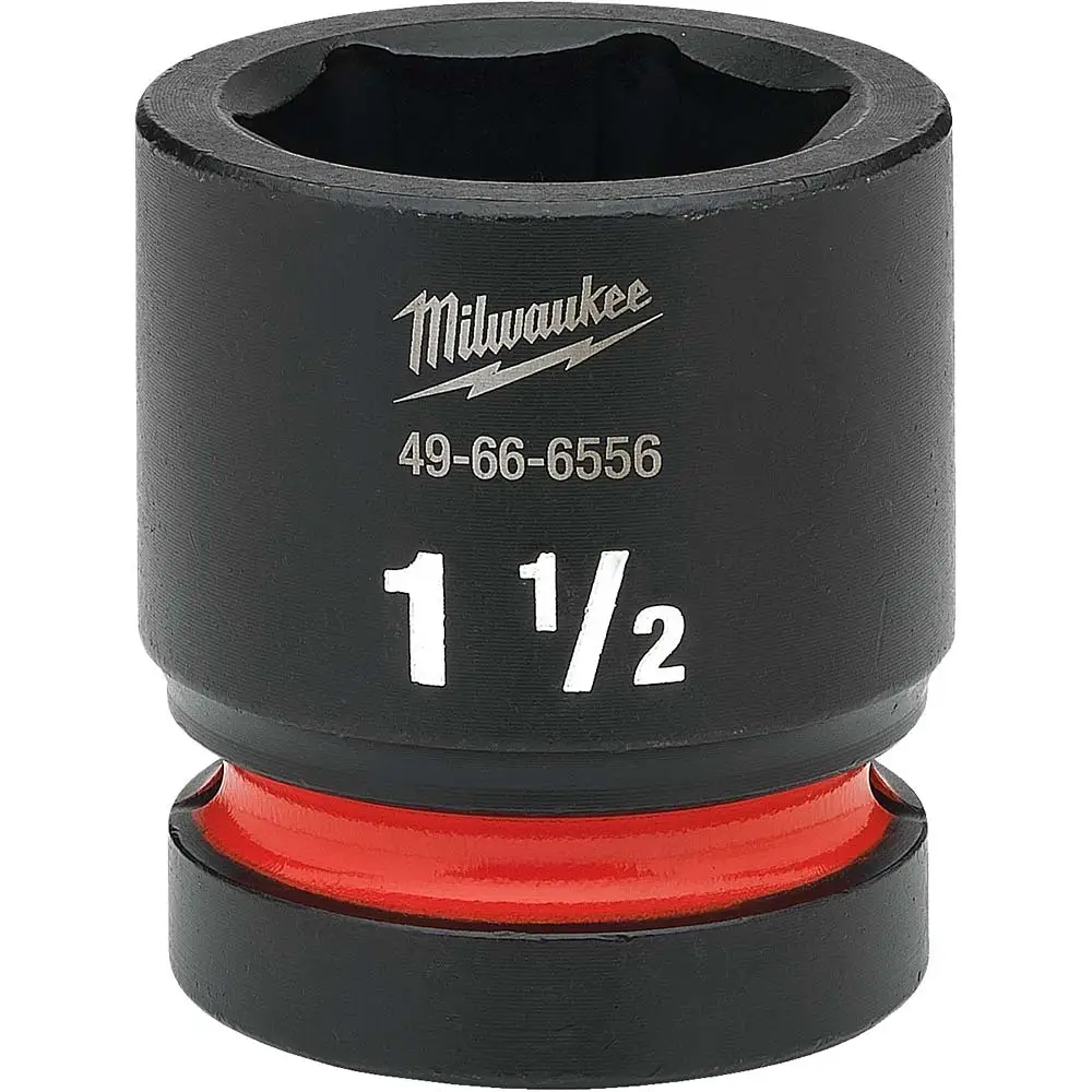 MILWAUKEE SHOCKWAVE 1" Drive 1-1/2" Standard 6 Point Impact Socket 49666556