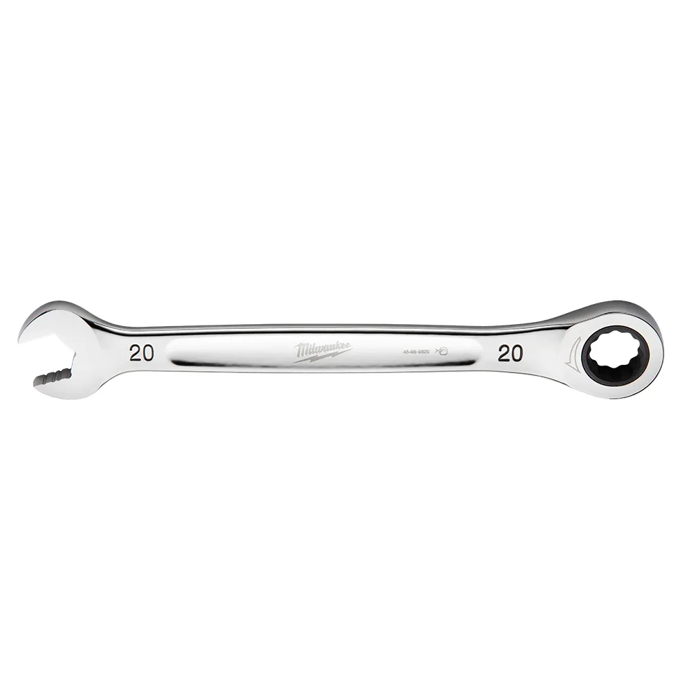 MILWAUKEE 20mm 144T Ring & Open Metric Ratcher Spanner 45969320
