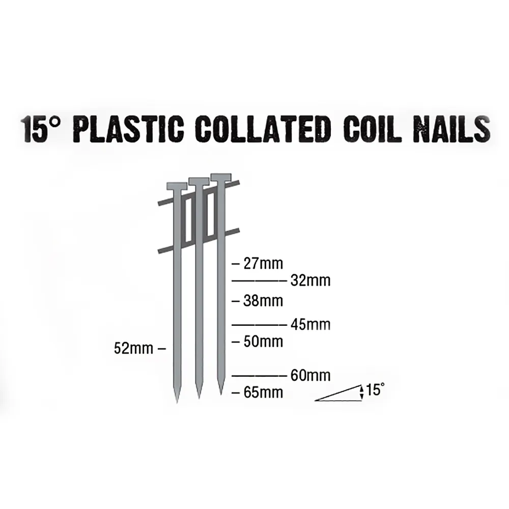 AIRCO FAP Series Coil Nail - 38 x 2.5mm YF38250