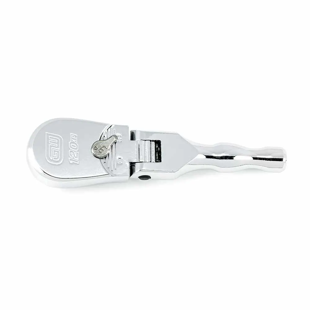 GEARWRENCH 127mm 3/8inch Drive 120XP Stubby Flex Head Teardrop Ratchet 81212P