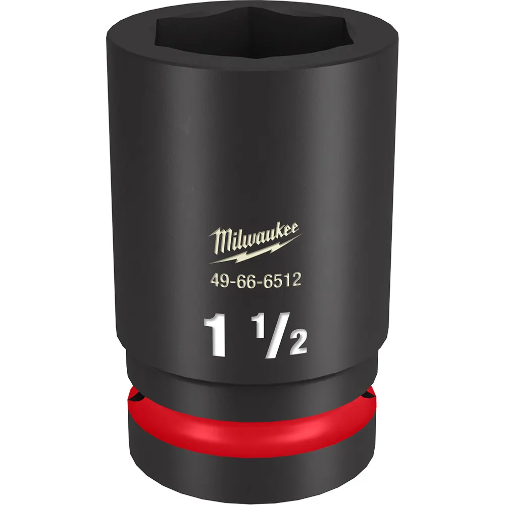 MILWAUKEE SHOCKWAVE 1" Drive 1-1/2" Deep 6 Point Impact Socket 49666512