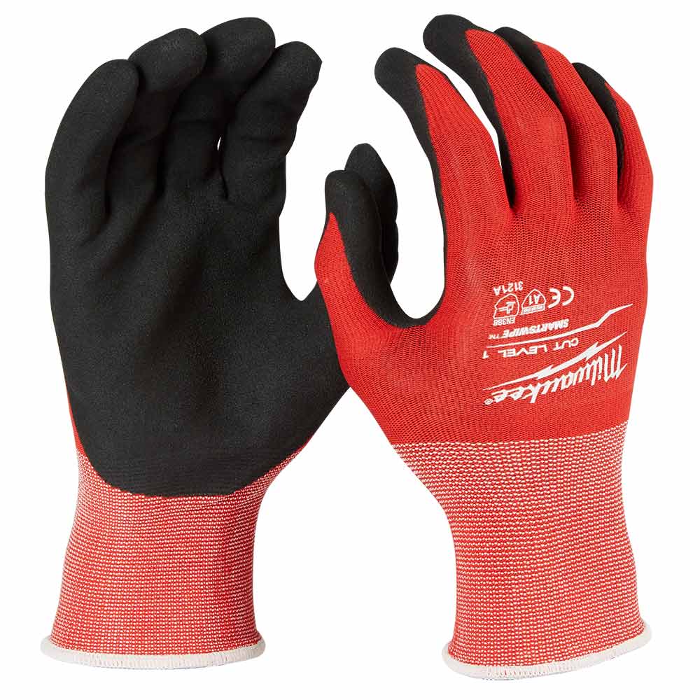 MILWAUKEE Nitrile Dipped Gloves Cut 1(A) - 12 Pack 48228900A