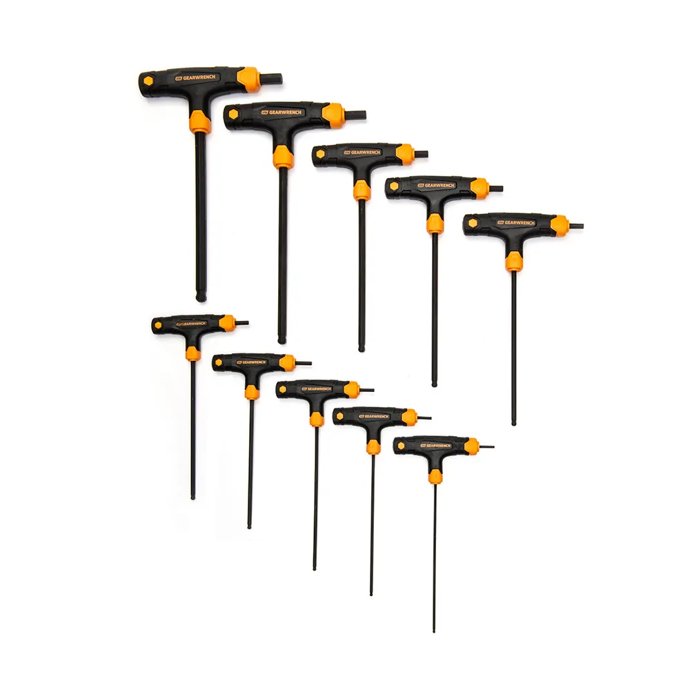 GEARWRENCH 3/32-3/8inch T-Handle A/F B/End Hex Key Set - 8 Piece 83523