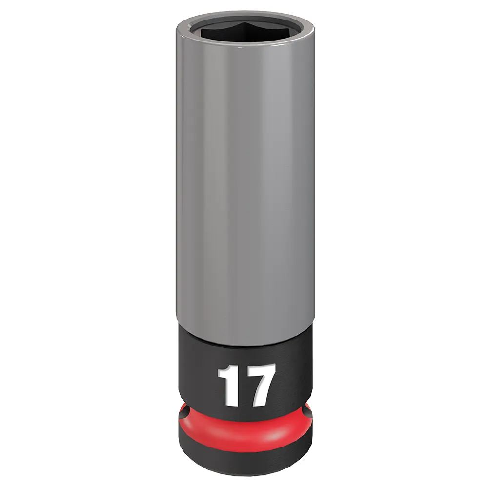 MILWAUKEE SHOCKWAVE Impact Duty 1/2" Drive 17mm Lug Nut Wheel Socket 49667802