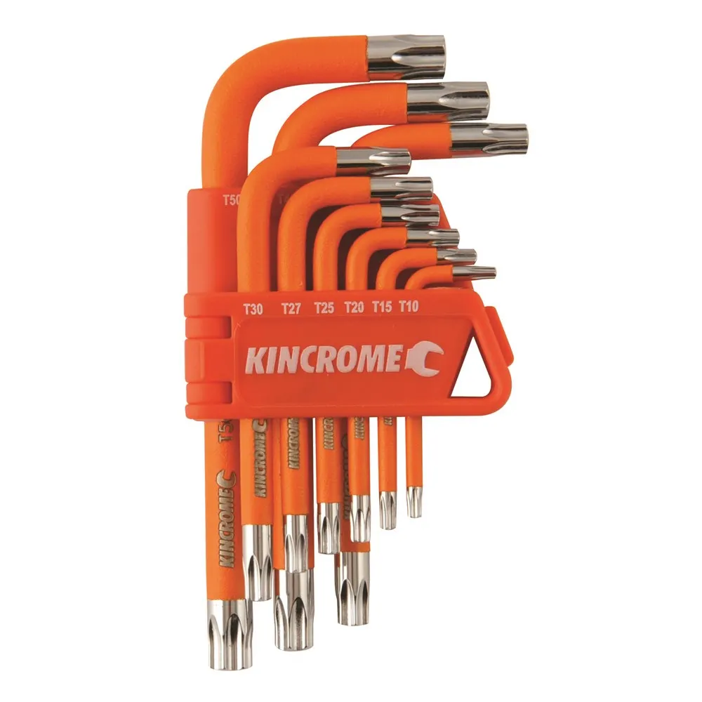 KINCROME Tamperproof Torx Key Set Short Series - 9 Piece K5145