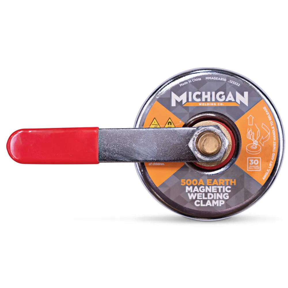 MICHIGAN 500a 30kgf Turn Release Earth Magnetic Welding Clamp MMAGEAR10
