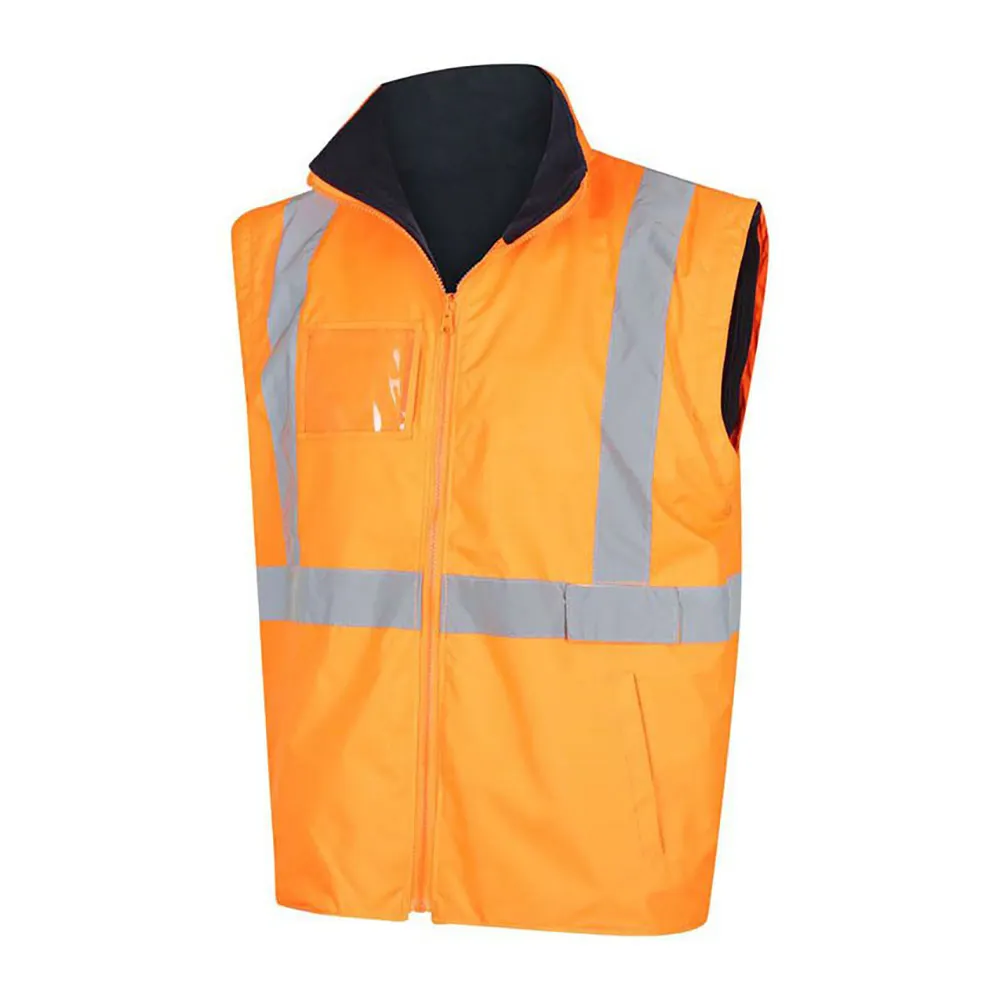 WORKIT Hi Vis 2 Tone 5 in 1 Waterproof Biomotion X-Back Rail Taped Jacket Orange 3004XO2XL