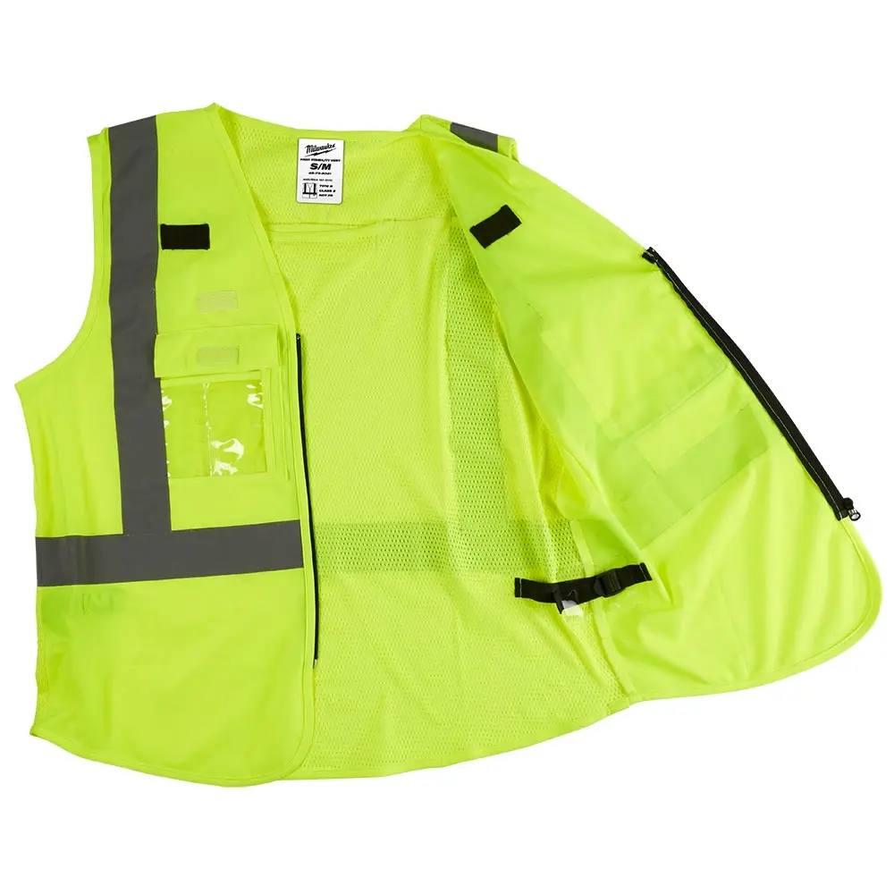 MILWAUKEE High Visibility Yellow Safety Vest 48735021
