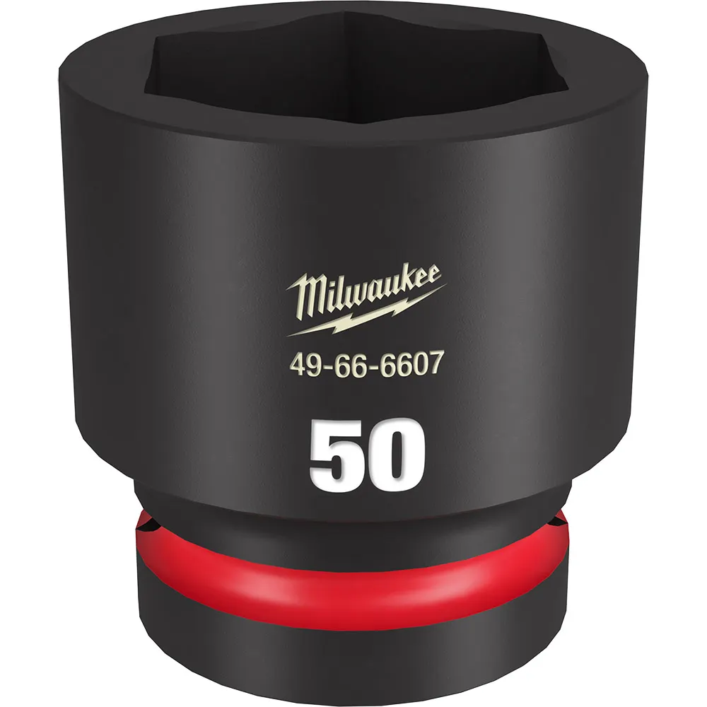 MILWAUKEE SHOCKWAVE 1inch Drive 50mm Standard 6 Point Impact Socket 49666607