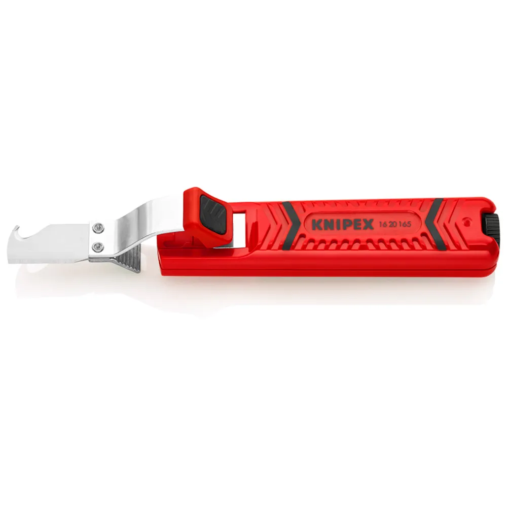 KNIPEX 165mm Dismantle Cable Knife with Hook Blade 1620165SB