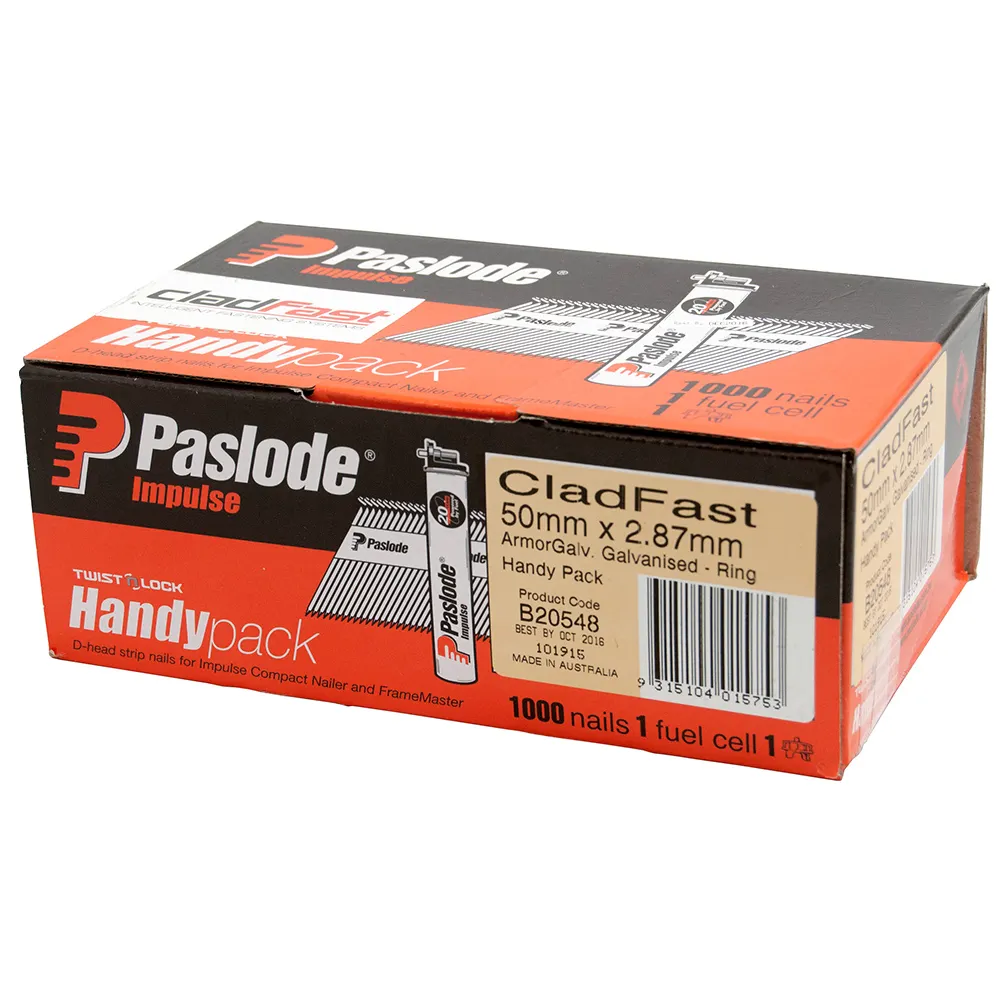 PASLODE 50mm Impulse Nails 1000 Pack B20548