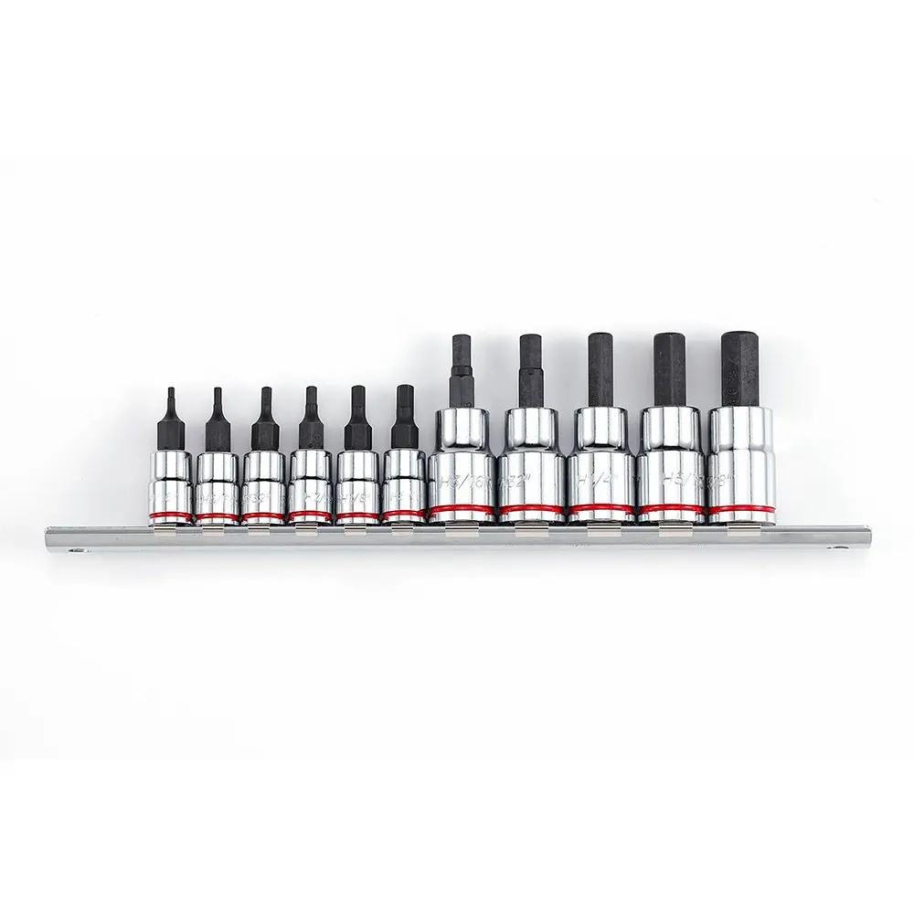 TTI 11 Piece 1/4 & 3/8inch Drive AF Inhex Socket Rail Set IH11AF1438