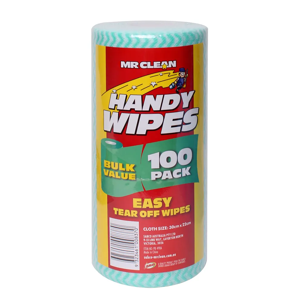 SABCO Mr. Clean Handy Wipes 100pk PB498A