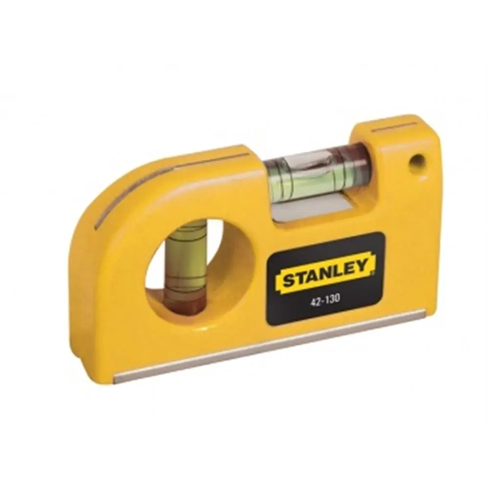 STANLEY 90mm 2 Vial Magnetic Spirit Level 0-42-130