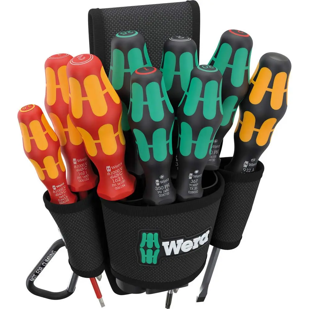 WERA Holster Belt Set 1 - 10 Piece WER136032