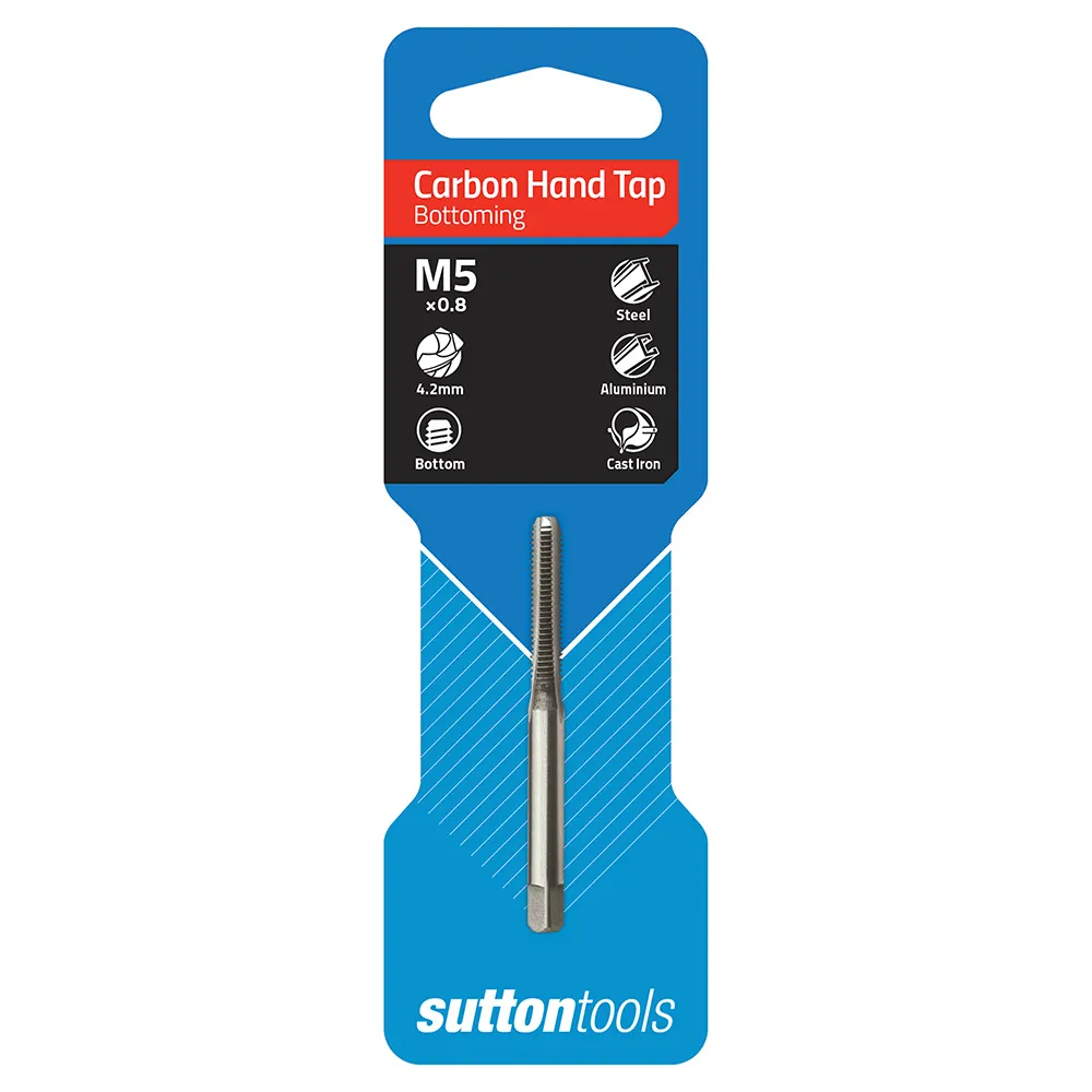 SUTTON M5 x 0.8 Bottoming Carbon Hand Tap