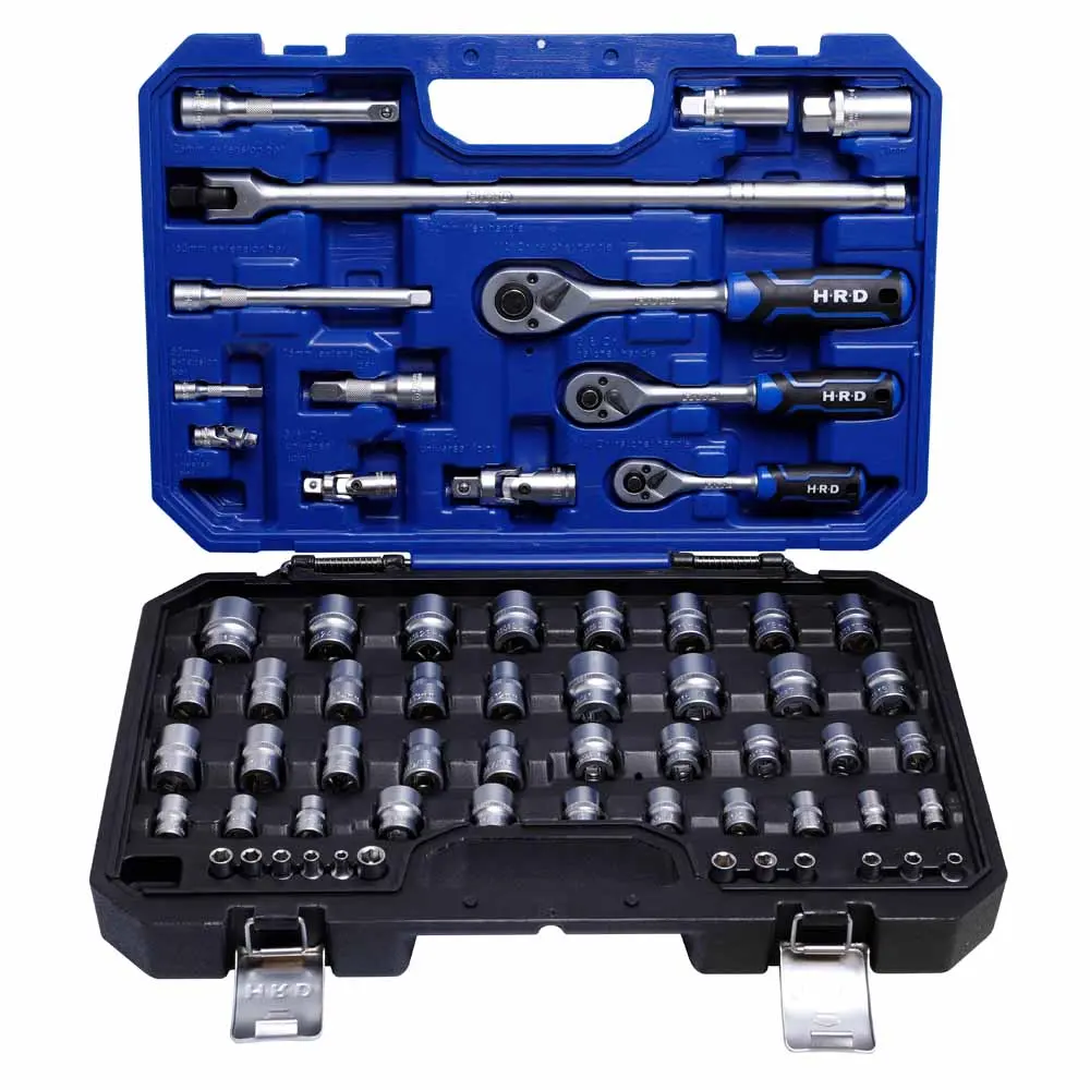 HRD 63 Piece 1/4in, 3/8in &  1/2in Drive Socket Set HMXVS63