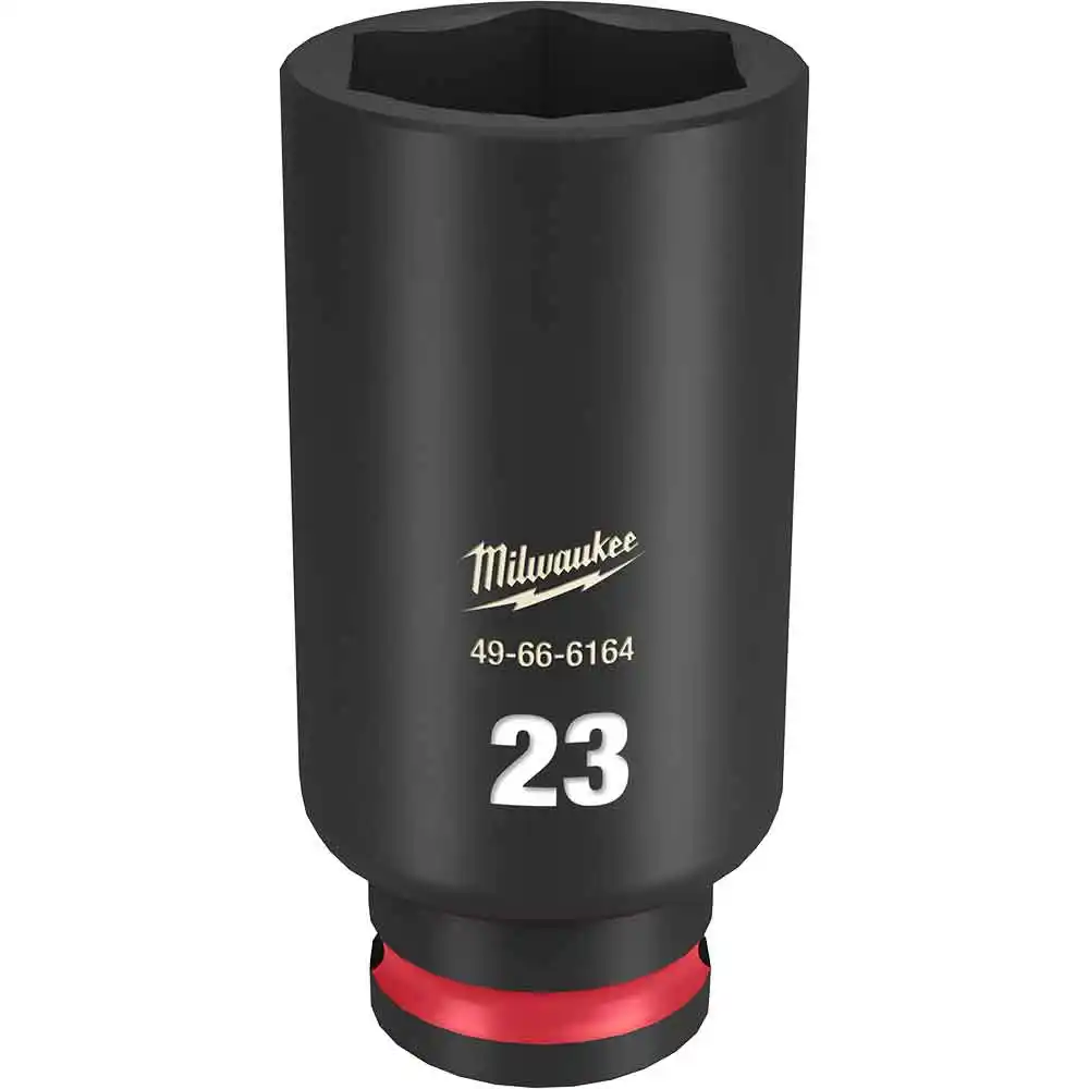 MILWAUKEE SHOCKWAVE 3/8" Drive 23mm Deep 6 Point Impact Socket 49666164