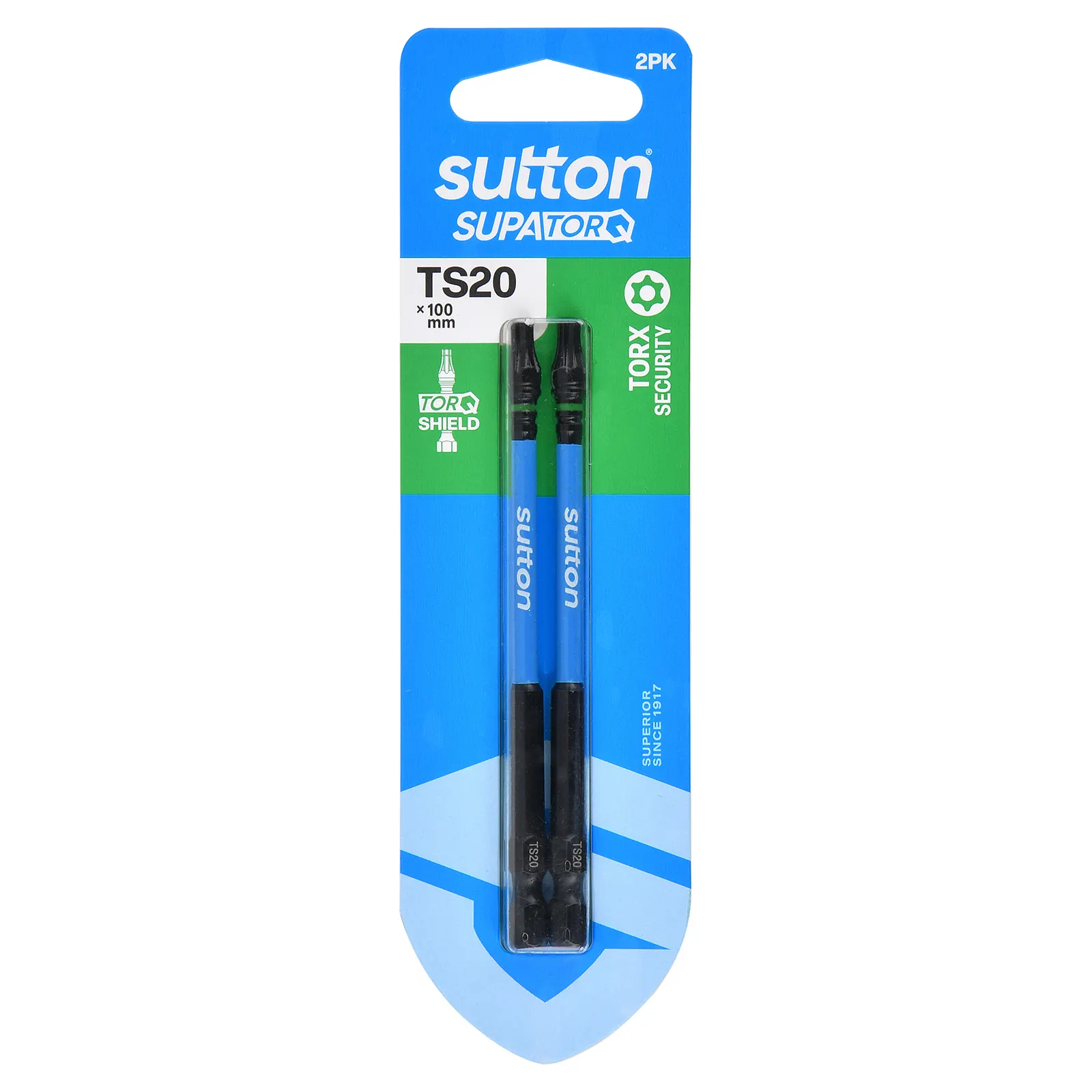 SUTTON SUPATORQ TS20X100mm Torx Security Screwdriver Bit - 2 Piece S214H02E20