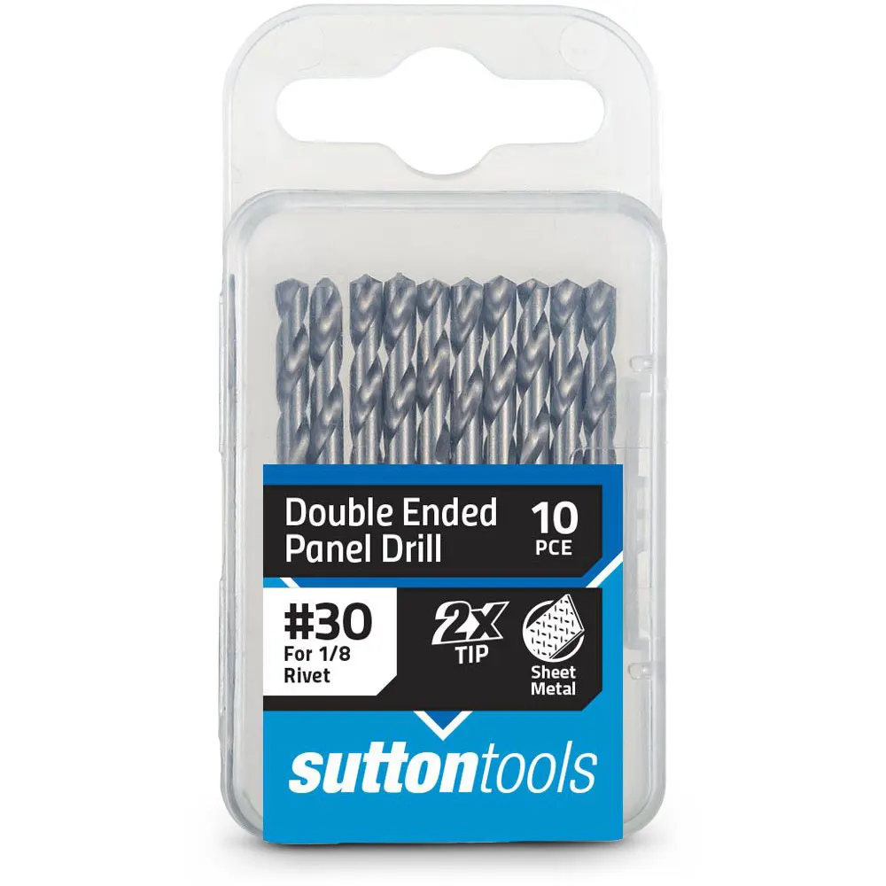 SUTTON No.30 x 54mm HSS Double-Ended Panel Drill Bit - 10 Piece D1340326
