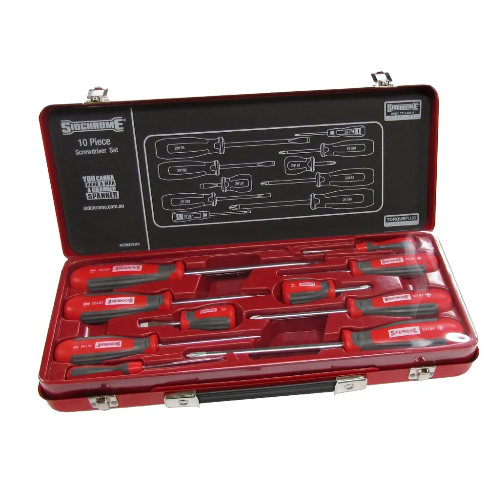SIDCHROME Set 10Pc Screwdriver Set