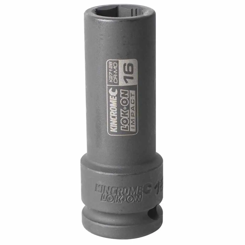 KINCROME LOK-ON 16mm 1/2" Drive Deep Impact Socket K27128