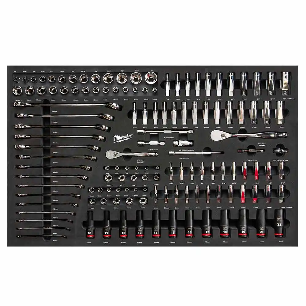 MILWAUKEE 3 Piece Drawer Foam - 238 Piece MTK238CSDF