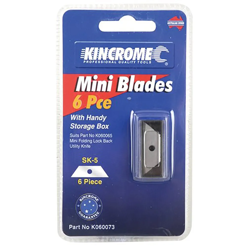 KINCROME 6 Piece Mini Knife Blades K060073