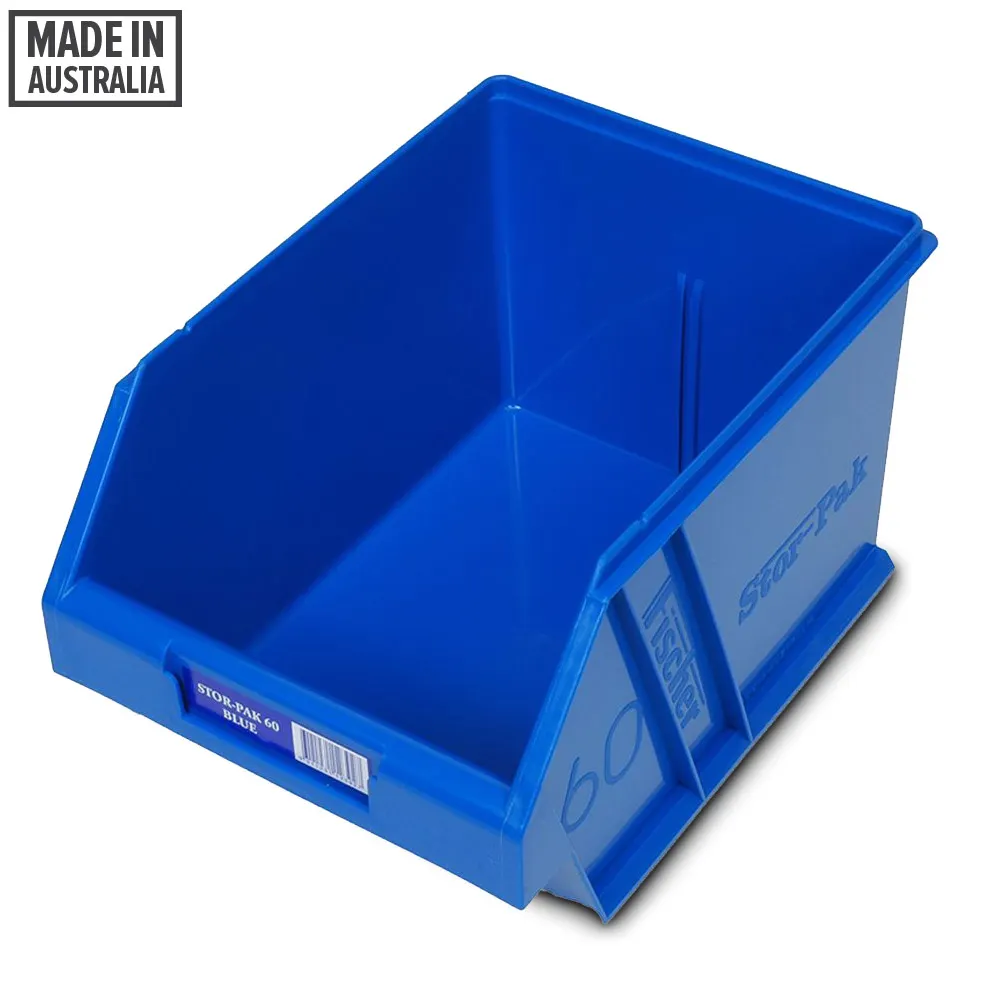 FISCHER 200 x 275 x 165mm STOR-PAK 60 Blue Storage Bin 1H-063B